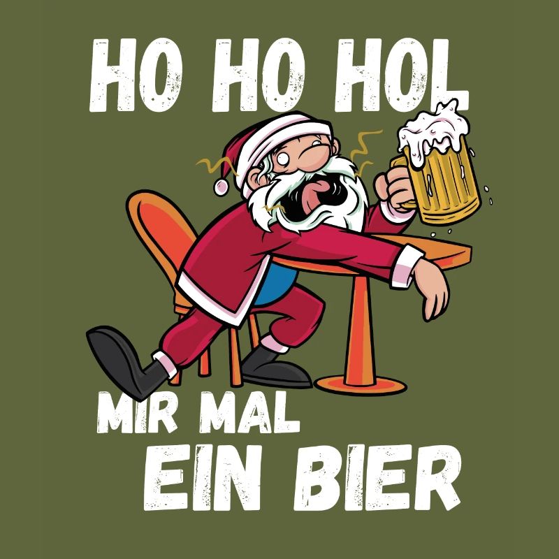 Ho Hol mir mal ein Bier Ugly Christmas Xmas Idee