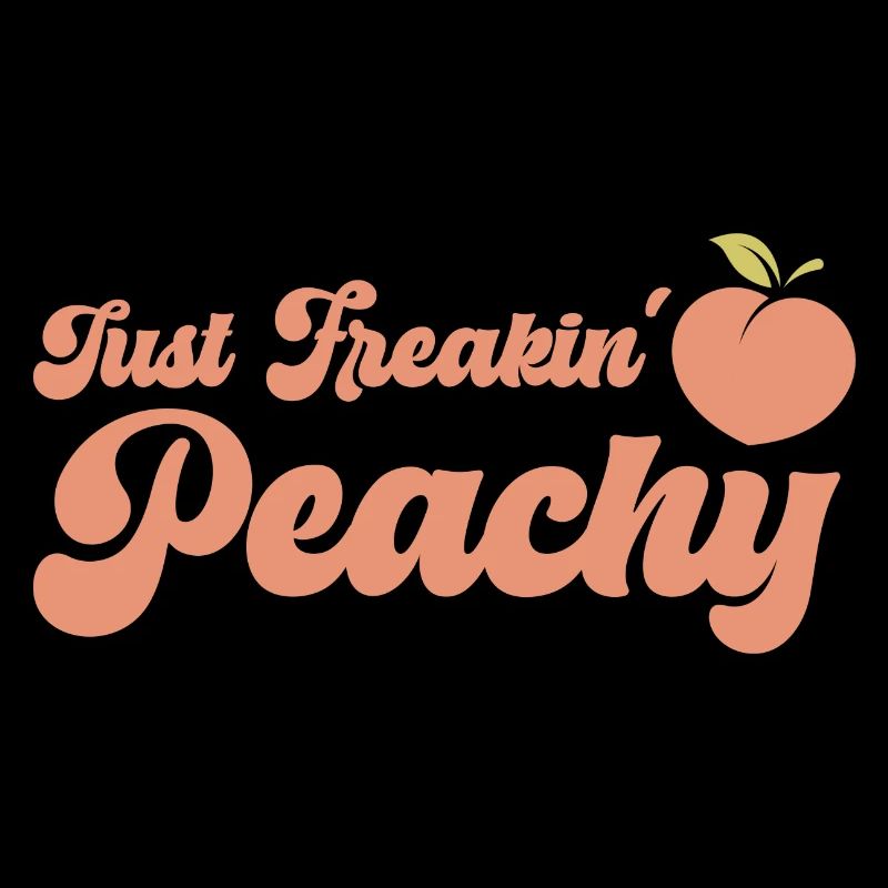 just peachy - peach fruit saying