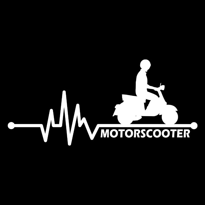Motorroller Rollerfahrer - Herzschlag