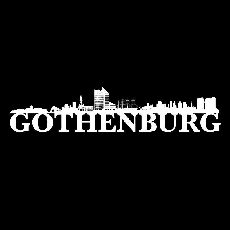 Idée cadeau skyline Göteborg Suède