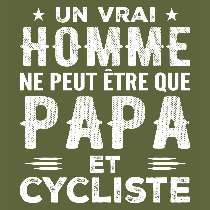 Ein echter Mann ist nur ein Vater und ein Radfahrer