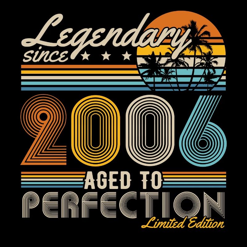 Legendary Since 2006 Vintage Birthday Retro