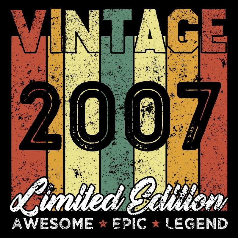 Vintage 2007 Limited Edition Geburtstagsgeschenk