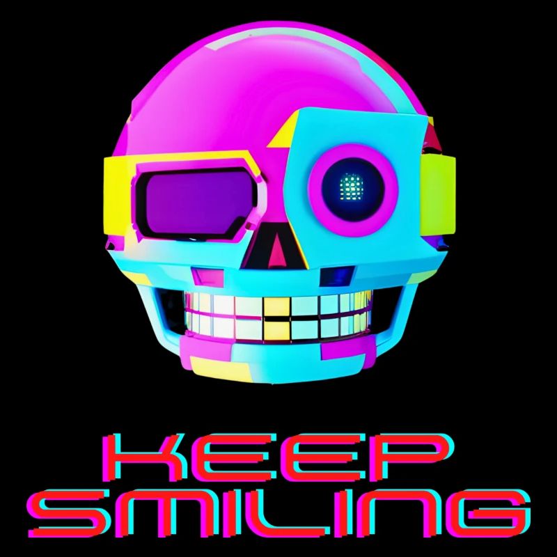 Laughing Robot Skull