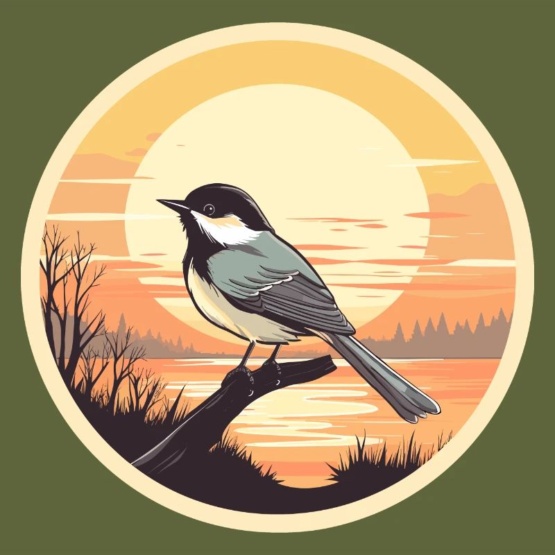 Chickadee bird