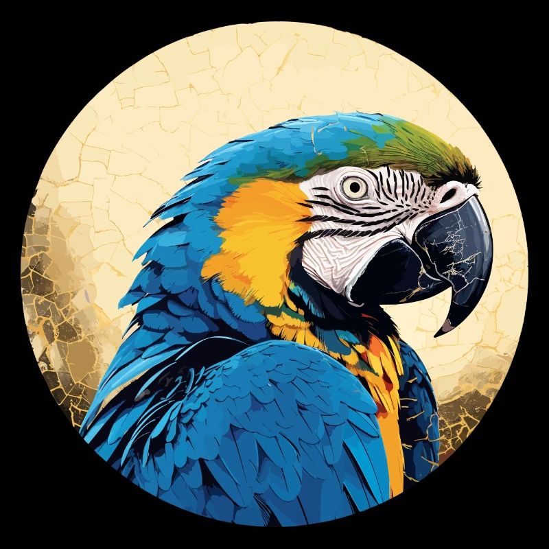 Ara bleu-or