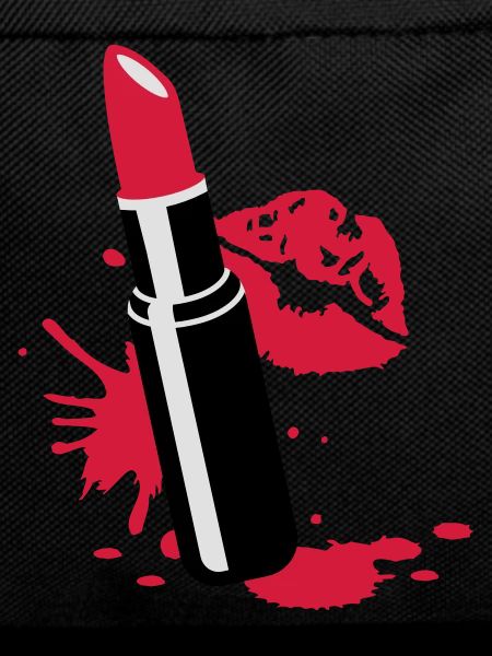 Lipstick with kissing lips