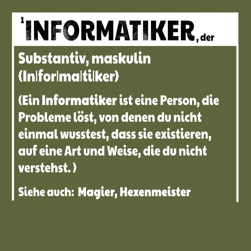 Informatiker Definition