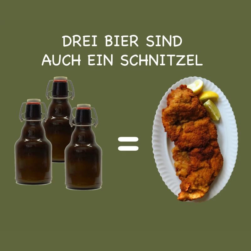 3 BEERs are also a SCHNITZEL drink drinking