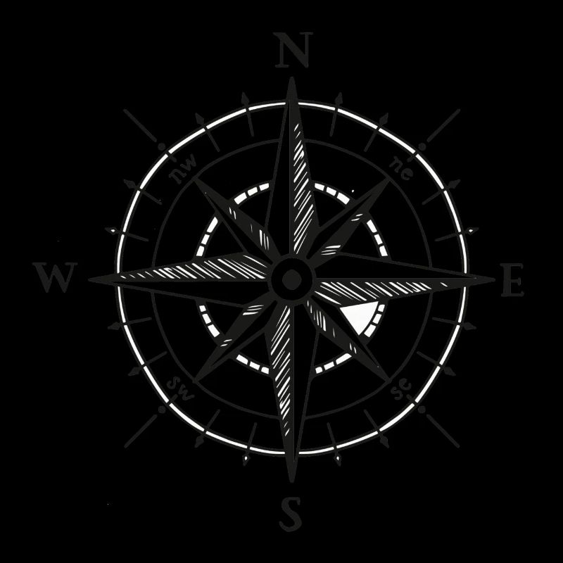 Compass Logo Font Hiking Distant Adventure