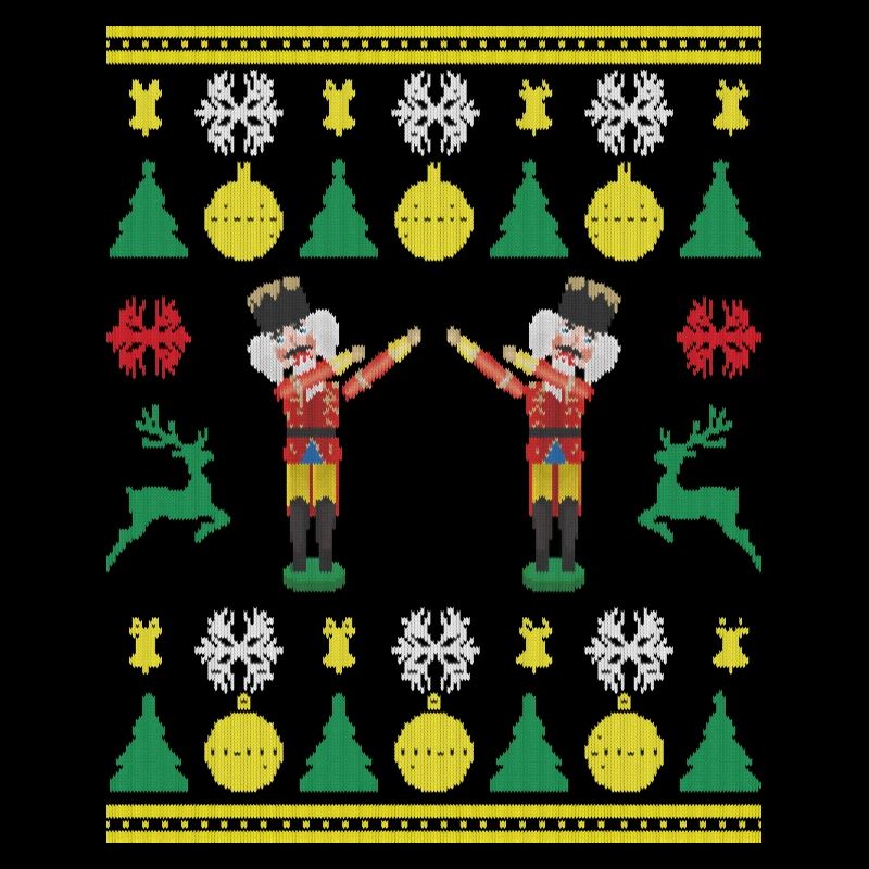 Tanzender Nussknacker Dabbing Nutcracker Knittered