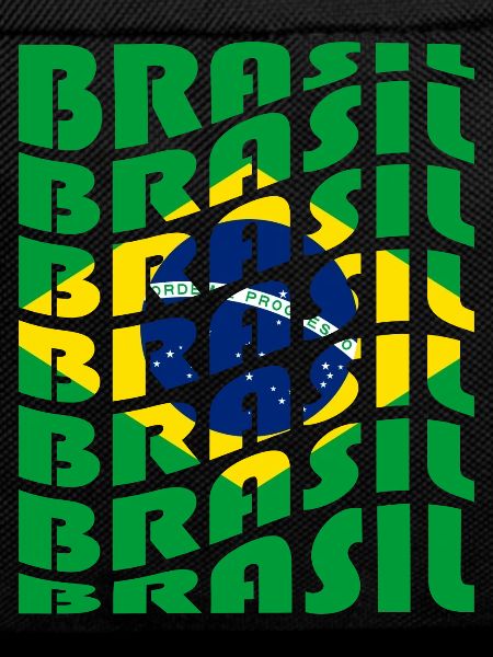 Brazil Lettering Flags Design