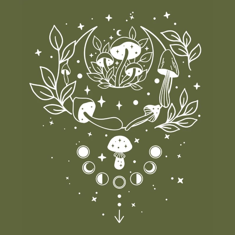 Soleil Lune et champignons