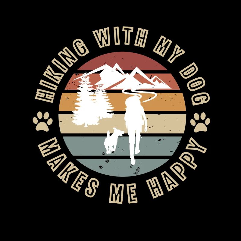 Hund Wandern Terrier Berge Geschenk