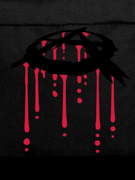 blood drop anarchy symbol