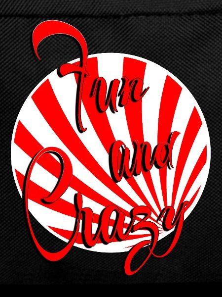 fun and crazy red white striped