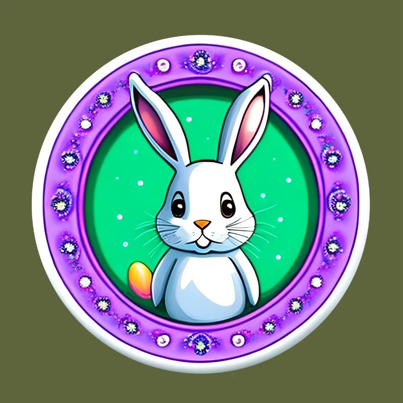 Super lapin de Pâques mignon