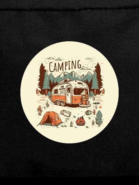 Camping adventure with motorhome