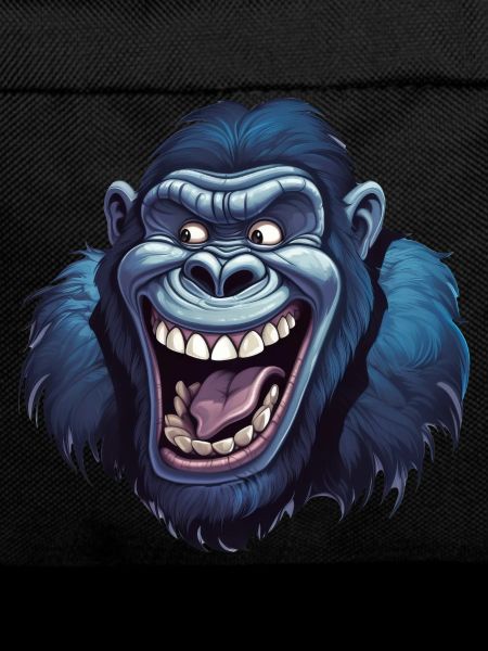 Funny gorilla grins