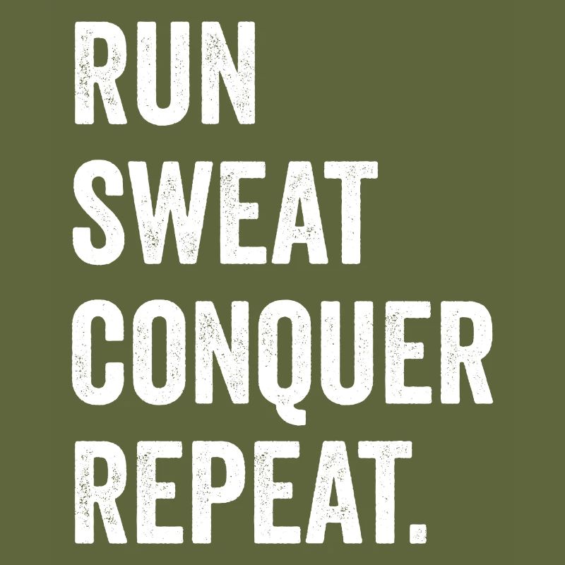 Courir. Sueur. Conquérir. Répéter.