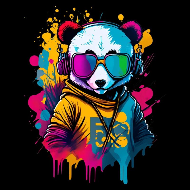 Le panda coloré