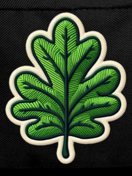 Grünes Blatt Patch