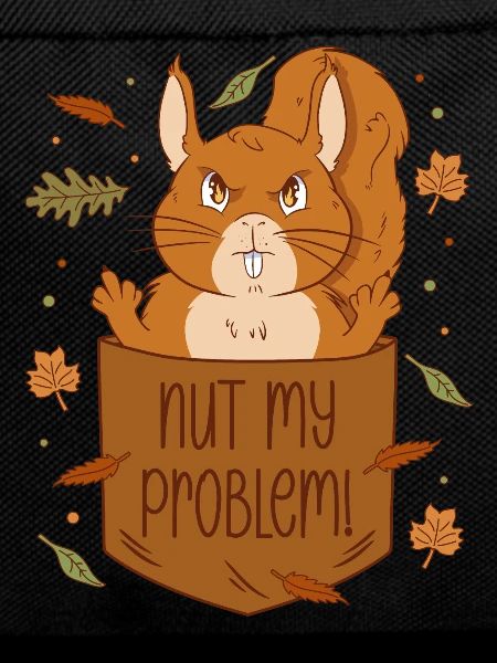 Squirrel Breast Bag - Nut my problem