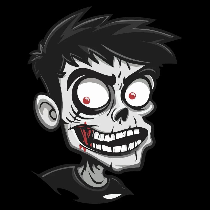 Zombie Halloween Comic Gruselig