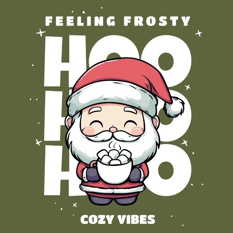 Weihnachten Pullover - Weihnachtsmann, Geschenk