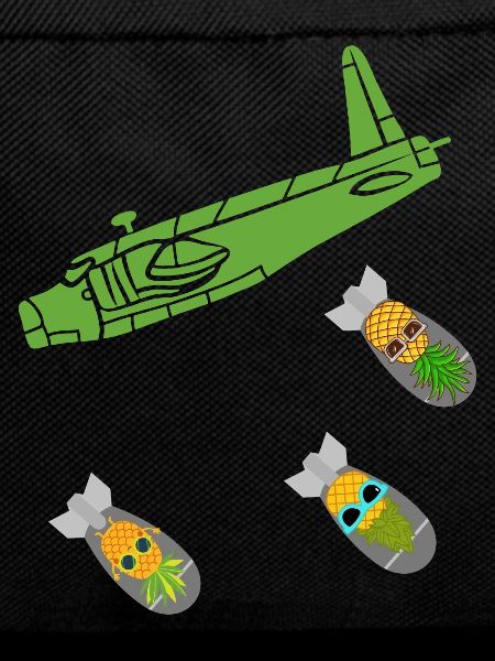 Green Pineapple Bomb Plane
