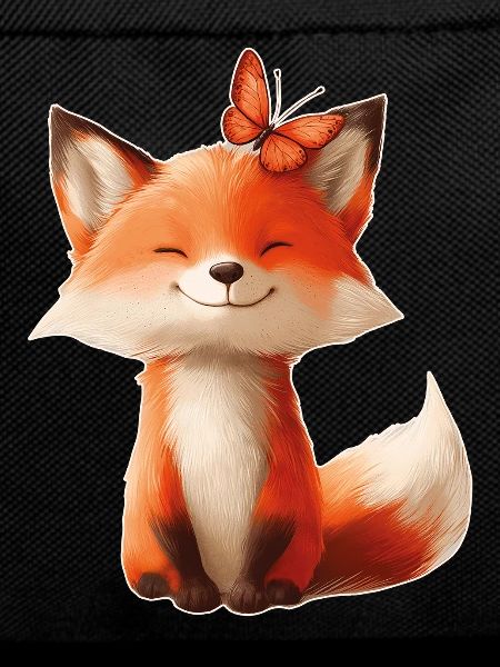 Fox with Butterfly