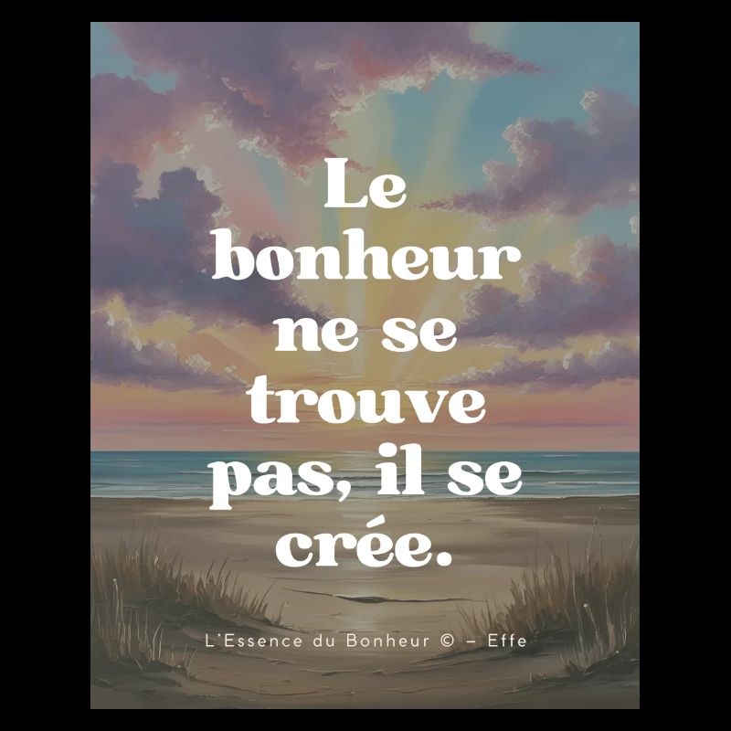 "Create your happiness"