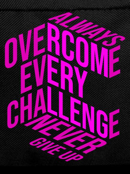 Never give up