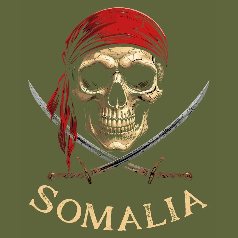 Red Pirate Skeleton Head