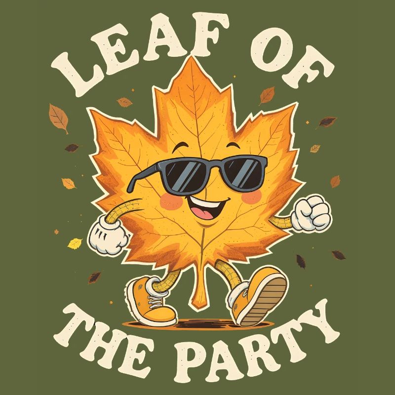 Blatt der Party Happy Fall Ernte Herbstblatt