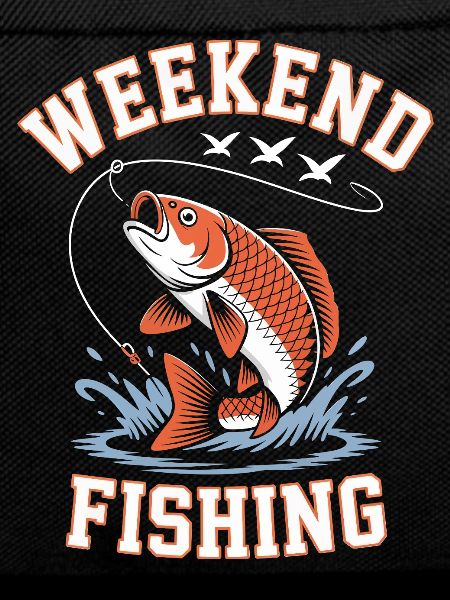 Weekend Fishing Splash T-shirt Design