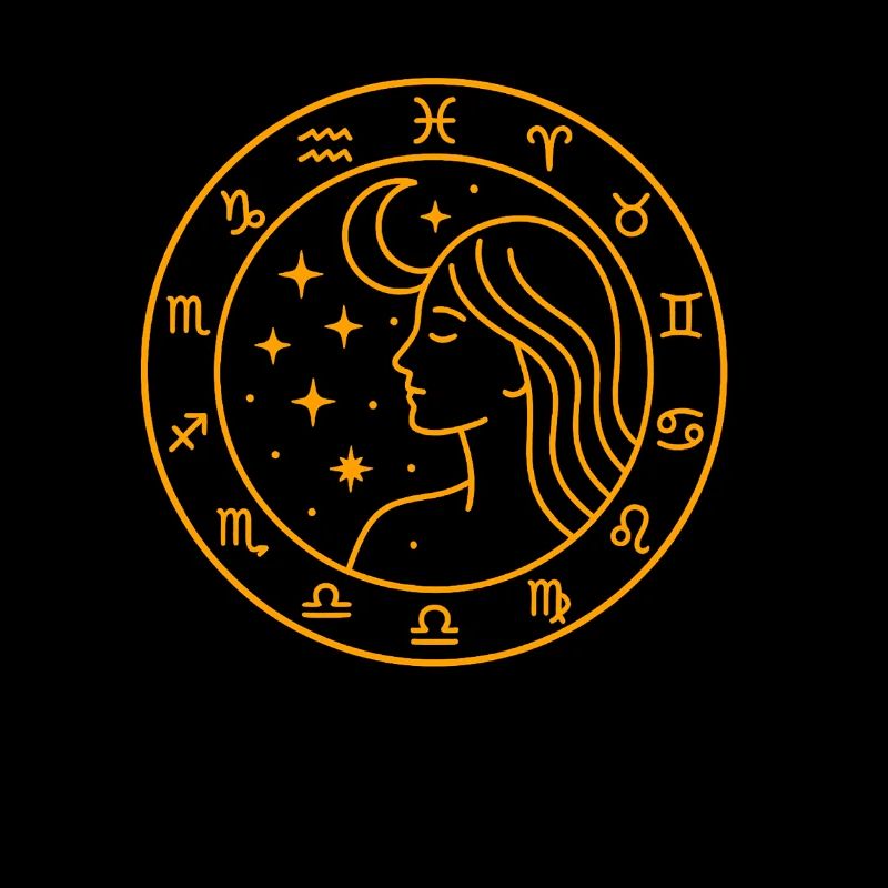 Himmlische Frau Sternzeichen Design