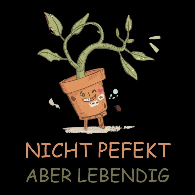 Not Perfect, But Alive Plants Illustration
