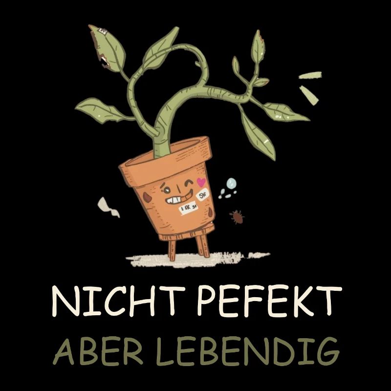 Lebendige Topfpflanze mit Witz