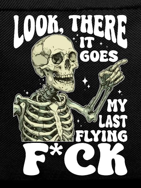 Halloween Skeleton Flying F*ck