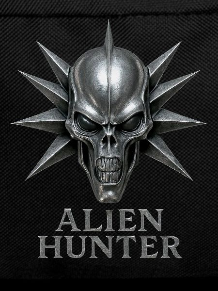 Alien Hunter Schädel-Emblem
