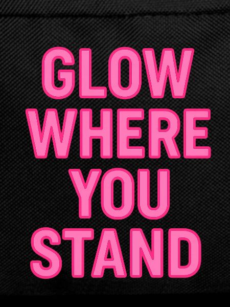 Glow Where You Stand Neon Pink