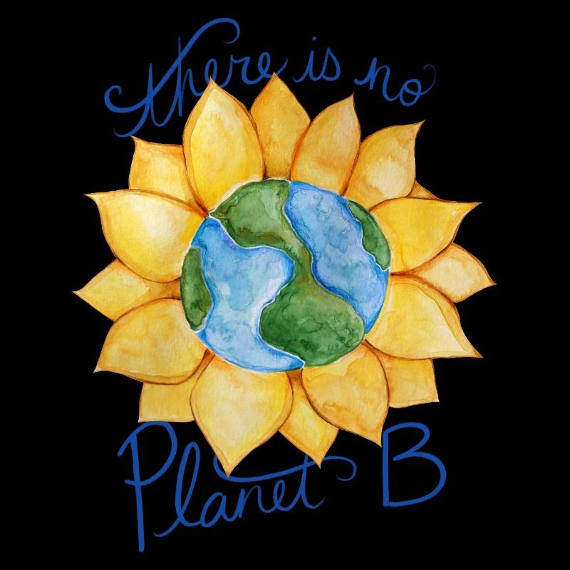 Earth Sunflower Eco Message