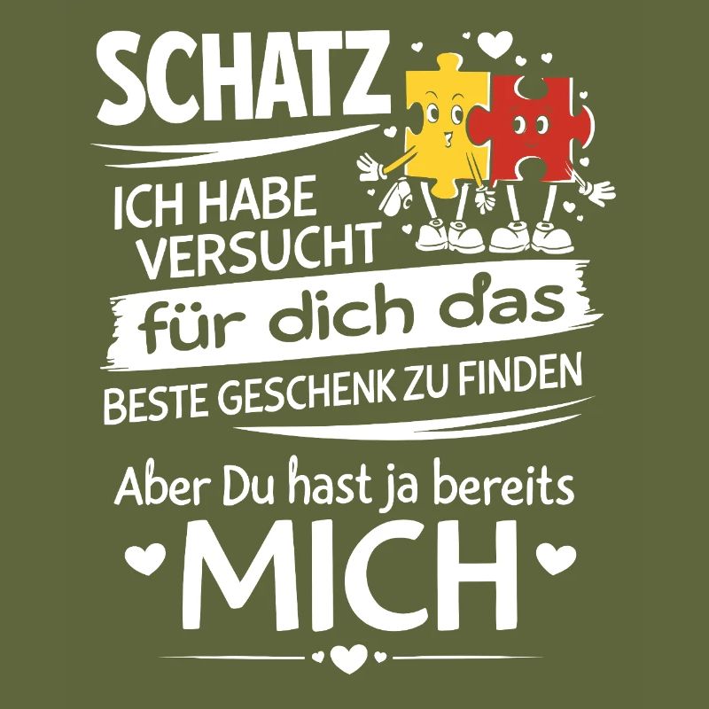 Schatz Geschenk Spruch Puzzleherz