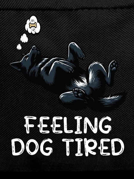 Feeling Dog Tired Black Shepherd Owner