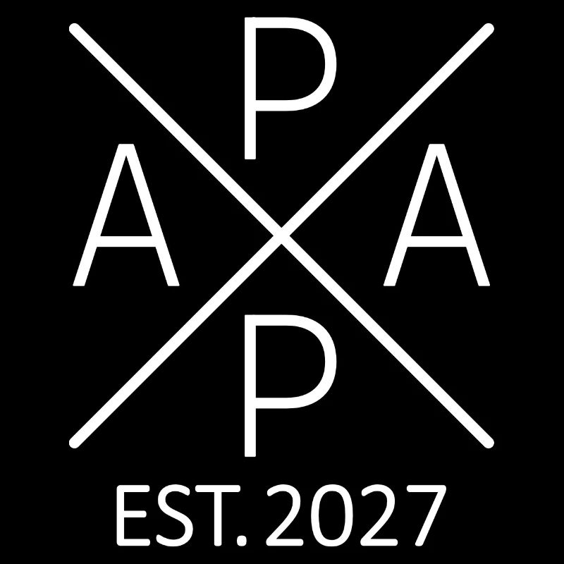 Papa Est. 2027 Vater seit 2027 Werdender Papa 2027