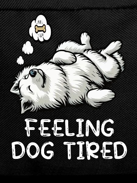 Feeling Dog Tired White Shepherd Dog