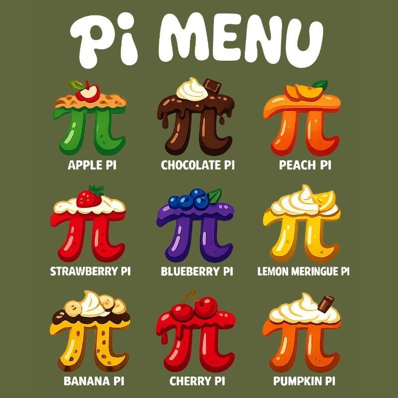 Pi Menu Math Pi Day Cake Design