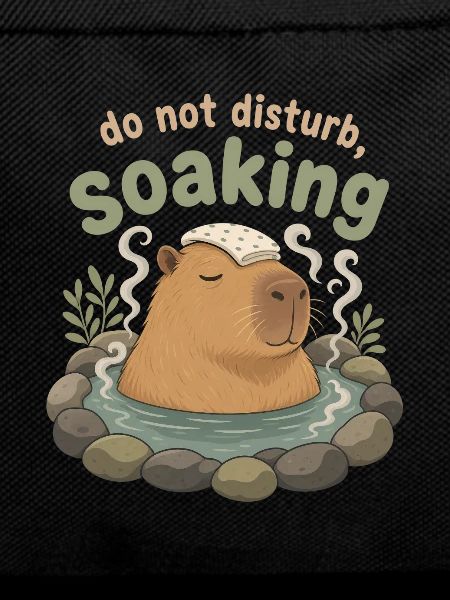 Capybara entspannt im Onsen