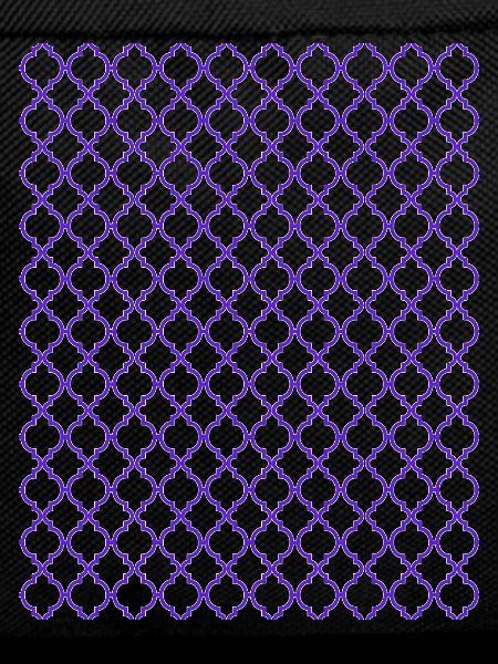Lila Quatrefoil-Gitter Muster